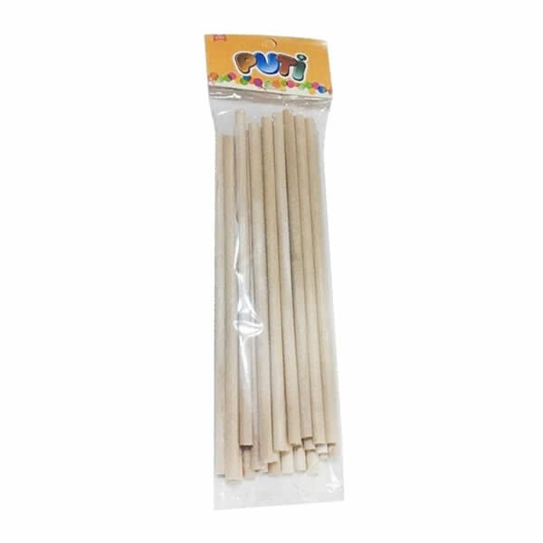 Puti 4711 24 lü Natural Ahşap Çöp Çubuğu