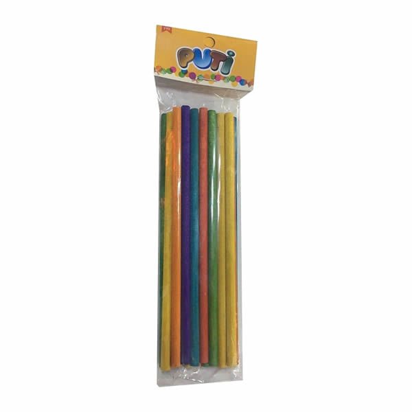 Puti 4704 24 li Renkli Ahşap Çöp Çubuğu