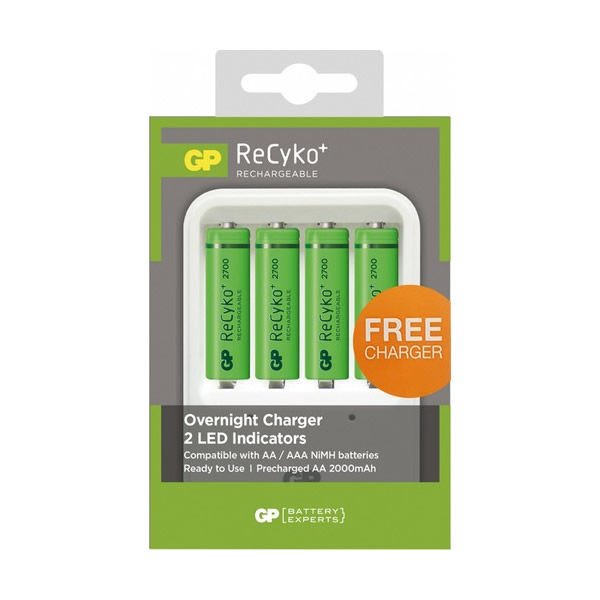 GP 4 LÜ 2700 MAH ŞARJLI PİL & ŞARJ CİHAZI