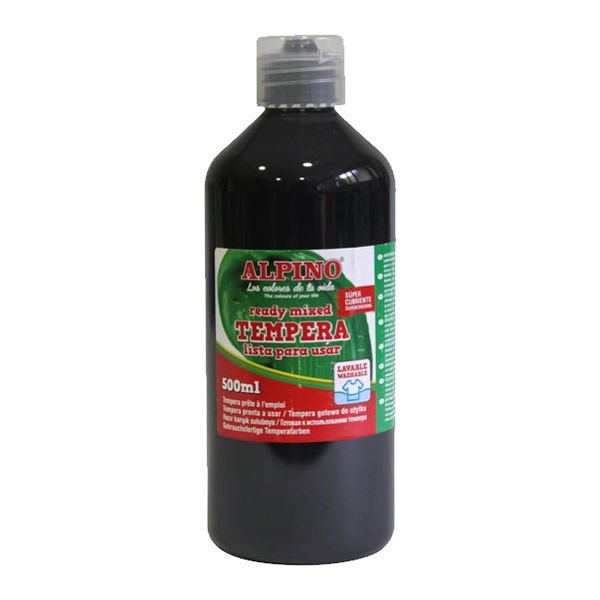 Alpino DM-000183 Tempera 500 ml Siyah Sulu Boya