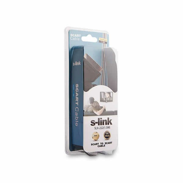 S-LİNK SLX-222 1.5 MT ALTIN UÇLU SCART TO SCART GÖRÜNTÜ