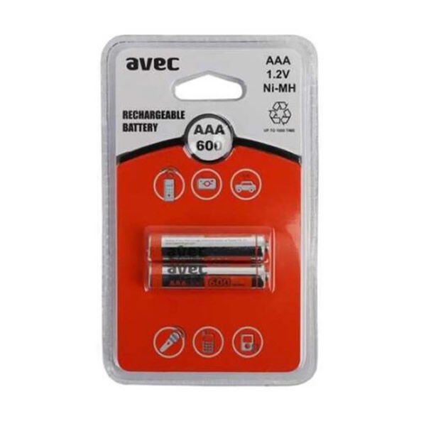 AVEC 2 Lİ 1200 MAH ŞARJLI İNCE PİL
