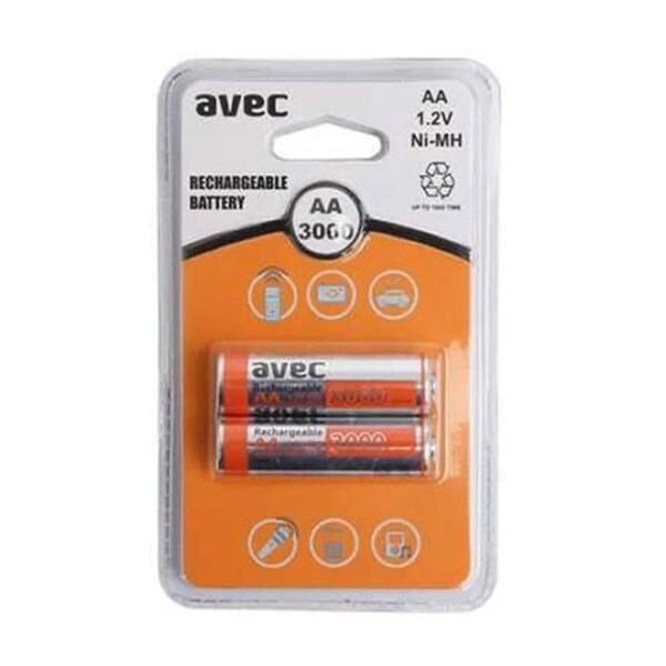 AVEC 2 Lİ 3000 MAH ŞARJLI KALEM PİL
