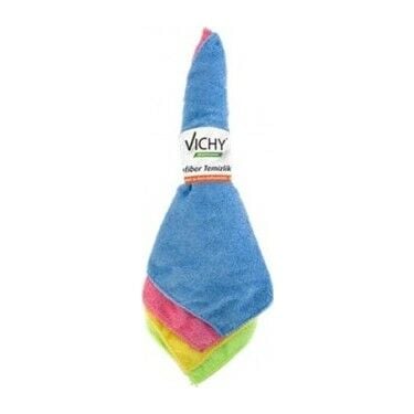 VİCHY VH-4524 EKO 4 LÜ KARTELALI OVERLOKLU MİKROFİBER BEZ
