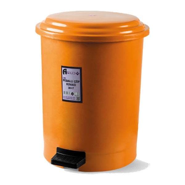 Aform 30 Lt No:4 Turuncu Pedallı Çöp Kovası