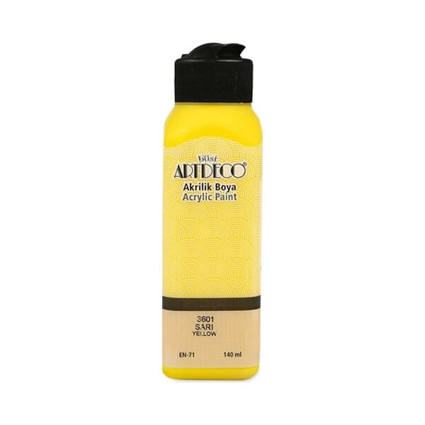 Artdeco 3601 140 ML Sarı Akrilik Boya