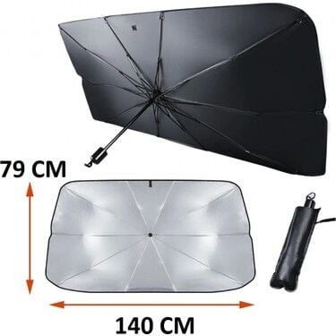 Selex 140x79cm Araç İçin Şemsiye Tipi Güneşlik