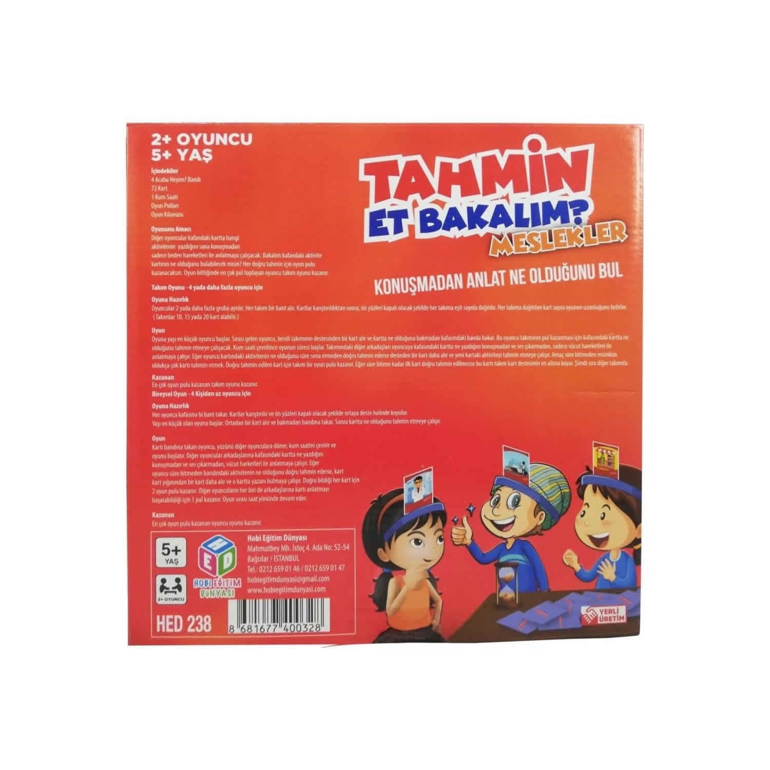 HOBİ 238 KIRMIZI TAHMİN ET BAKALIM