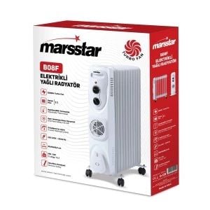 Marsstar B-08f Elektrik Yağlı Radyatör