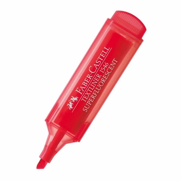 Faber-Castell 1546 Metalik Kırmızı Fosforlu Kalem