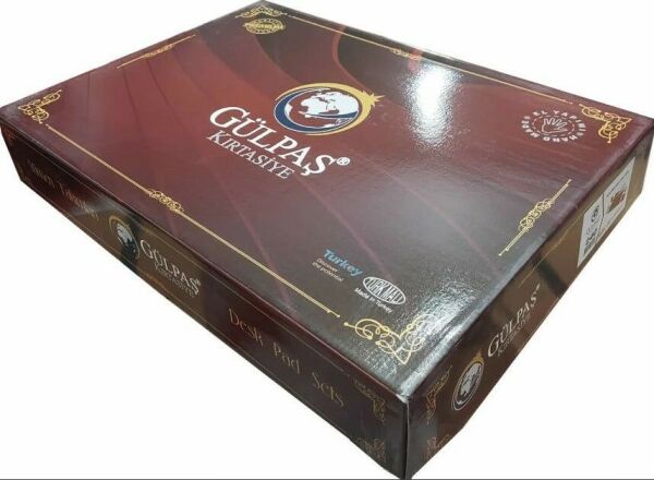 Gülpaş 240 10 Parça Macro Desen Bordo Lüks Deri Sümen Takımı