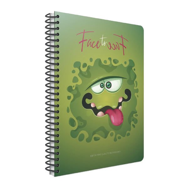 Gıpta Face to Face A4 100 Yaprak Çizgili Spiralli Karton Kapaklı Defter
