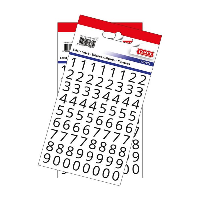 Tanex STC-408 2 li Şeffaf Rakam Etiketi