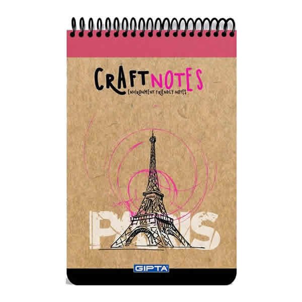 Gıpta Craft Notes A6 100 Yaprak Çizgili Sert Kapak Bloknot