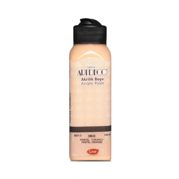 Artdeco 3803 140 ml Pastel Turuncu Akrilik Boya