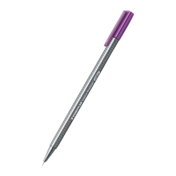 Staedtler 334-69 0,3 mm Triplus Mor Üçgen Fineliner Kalem