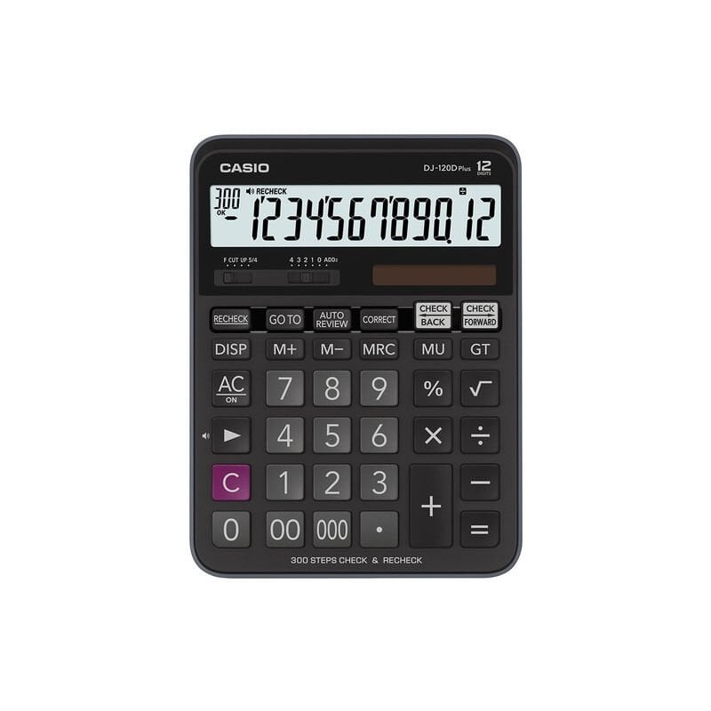 Casio DJ-120D Plus 12 Haneli İşlem Kontrollü Masaüstü Hesap Makinesi