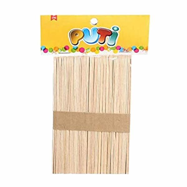 Puti 4599 50 li Natural Ahşap Küçük Çubuk