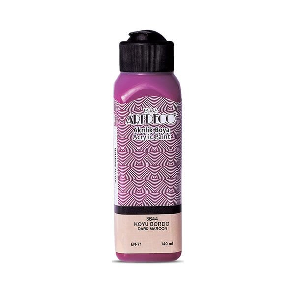 Artdeco 3644 140 ml Koyu Bordo Akrilik Boya