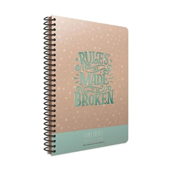 Gıpta Full Craft Notes A5 96 Yaprak Çizgisiz Spiralli Sert Kapaklı Defter