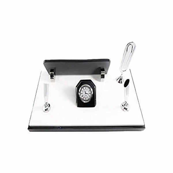 Mas 6010 Yıl Planlı Siyah-Beyaz Ahşap Masa Seti