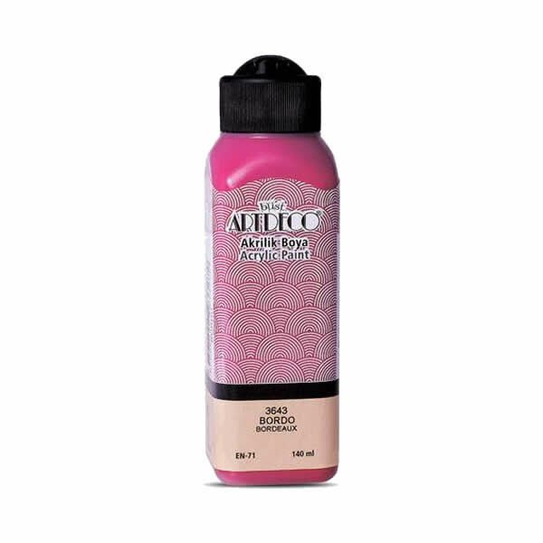 Artdeco 3643 140 Ml Bordo Akrilik Boya