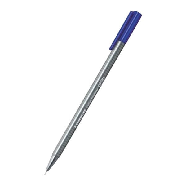 Staedtler 334-3 0,3 mm Triplus Mavi Üçgen Fineliner Kalem