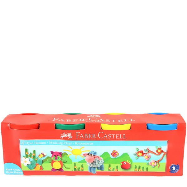 Faber Castell 2021 4x100 gr Klasik Oyun Hamuru