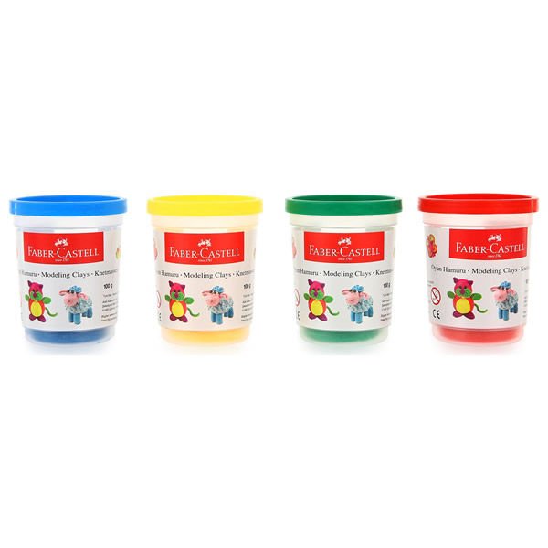 Faber Castell 2021 4x100 gr Klasik Oyun Hamuru