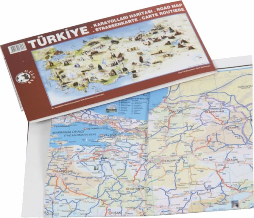 GÜLPAŞ 995 70X100 TÜRKİYE CEP YOL HARİTASI