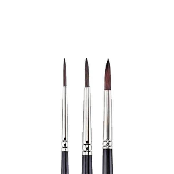 Brons BR-244 145 Serisi No:2-4-6 3 lü Suluboya Fırça Set