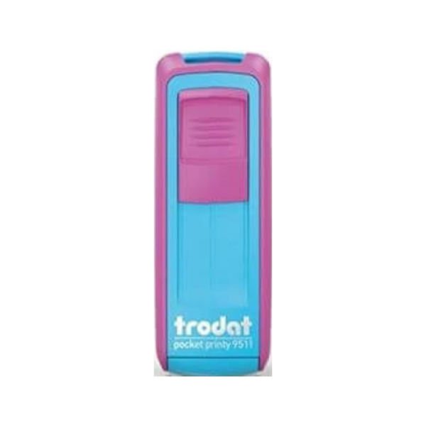 Trodat 9511 38x14 mm Pembe Gövdeli Kişisel Küçük Boy Cep Kaşesi Boş Kaşe
