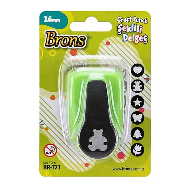 Brons BR-723 25 mm Şekilli Kar Tanesi Delgeç