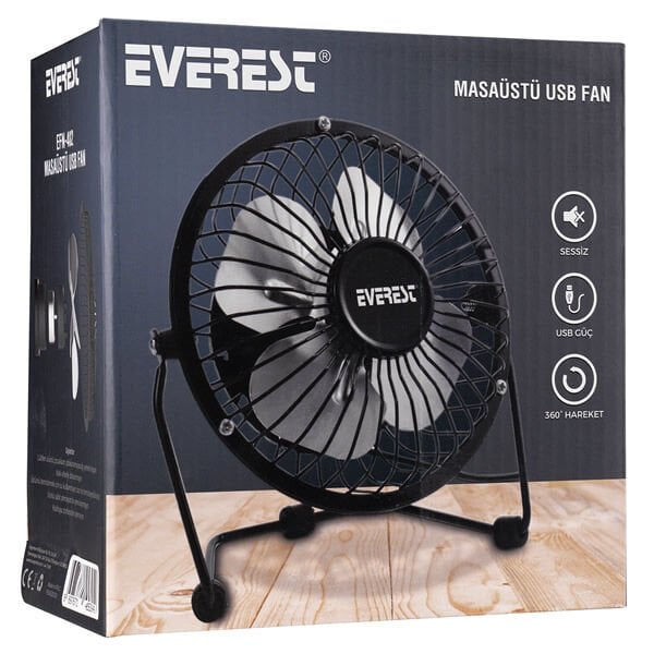 Everest EFN-482 Metal Usb Masaüstü Vantilatör