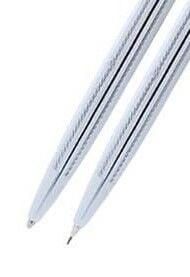 Scrikss 711W Balıksırtı Gold Krom Tükenmez Kalem & Versatil Kalem Seti