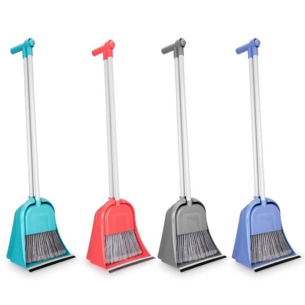 Flora F077 Mega Soft Hazneli Mavi Süpürgeli Faraş