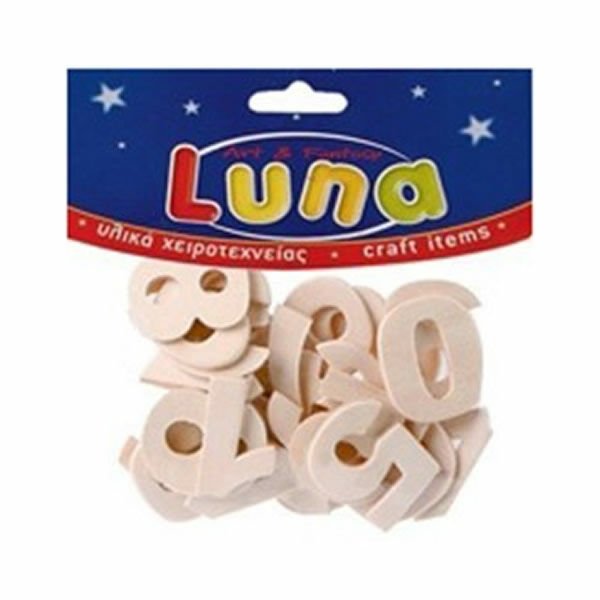 3K LNA0601673 25 mm 30 lu Ahşap Numaralar