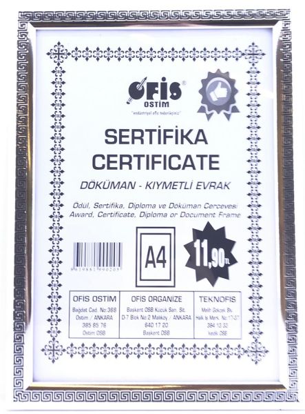 Ofis A4 2 cm Çerçeve