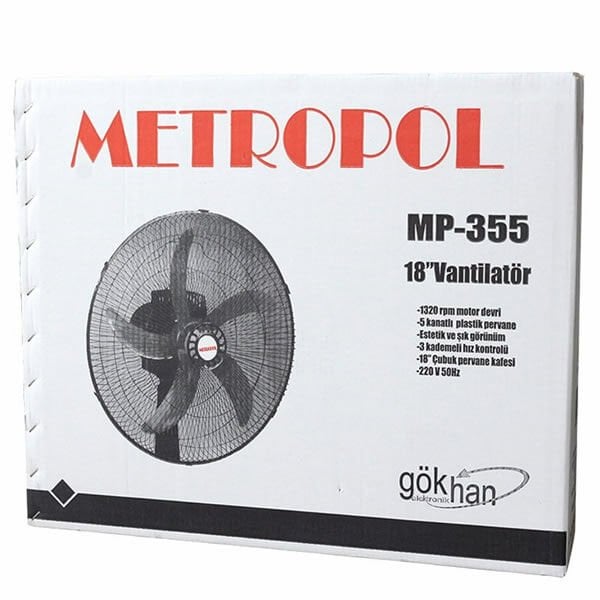 Metropol MP-355-M 18'' Vantilatör