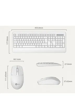 Lenovo Leco-kw202 Kablosuz Klavye Mouse Set BEYAZ