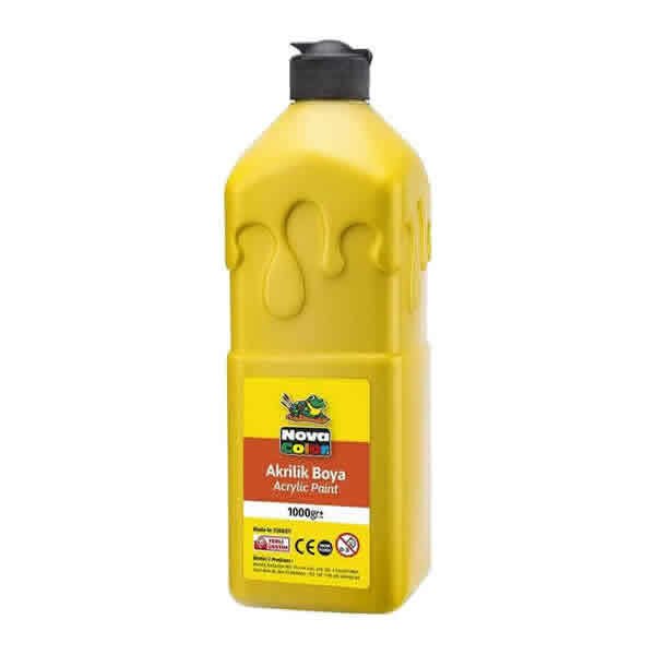 Nova Color NC-221 1000 gr Sarı Renk Akrilik Boya