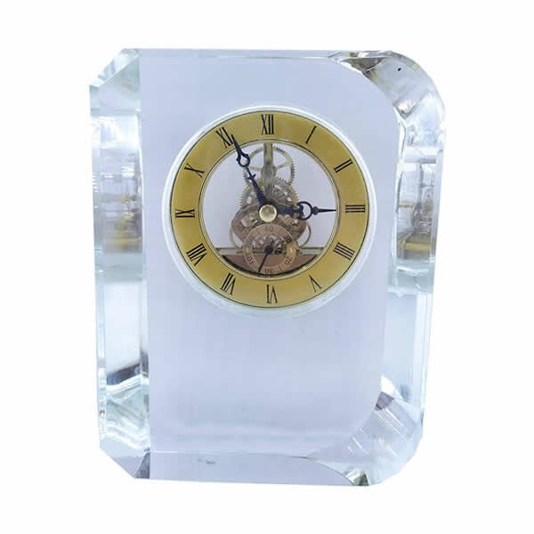 Unik Au-37 Kristal Saatli Masa Seti