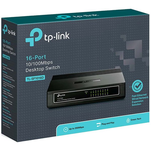 Tp-Link Tl-Sf1016D 16 Port 10/100 Switch
