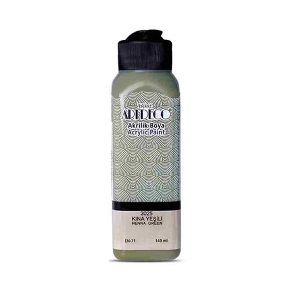 Artdeco 3025 140 ML Kına Yeşili Akrilik Boya