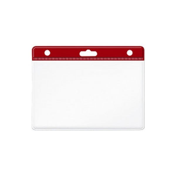 Mapi 100 lü Kırmızı Yatay Oval Kart Poşeti