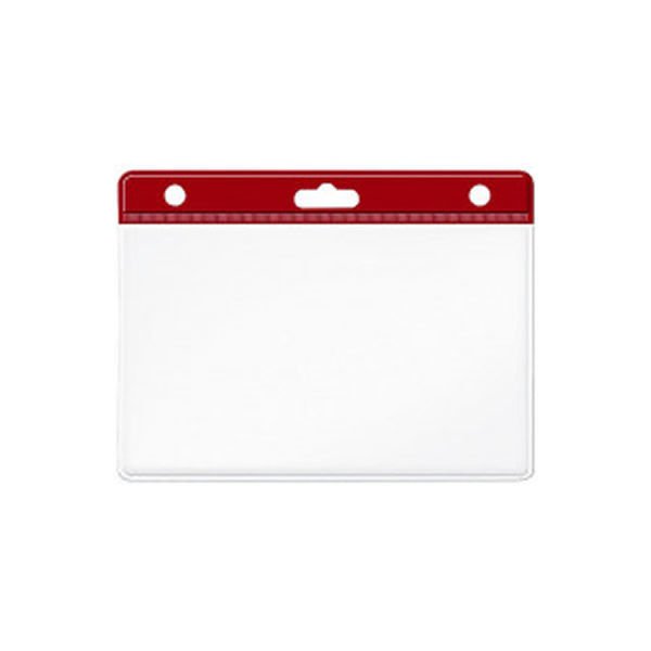 Mapi 100 lü Kırmızı Yatay Oval Kart Poşeti