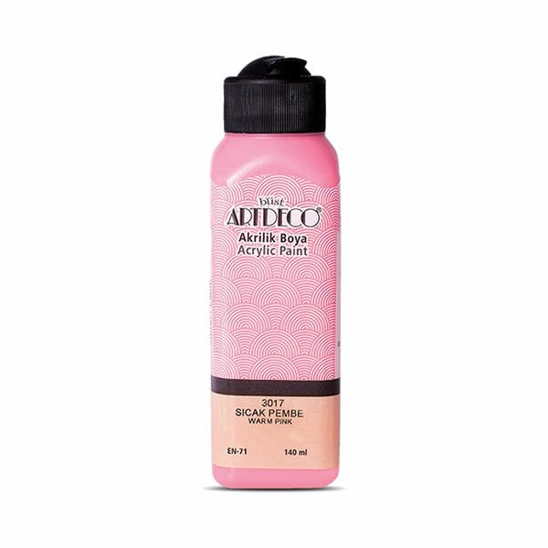 Artdeco 3017 140 ml Sıcak Pembe Akrilik Boya