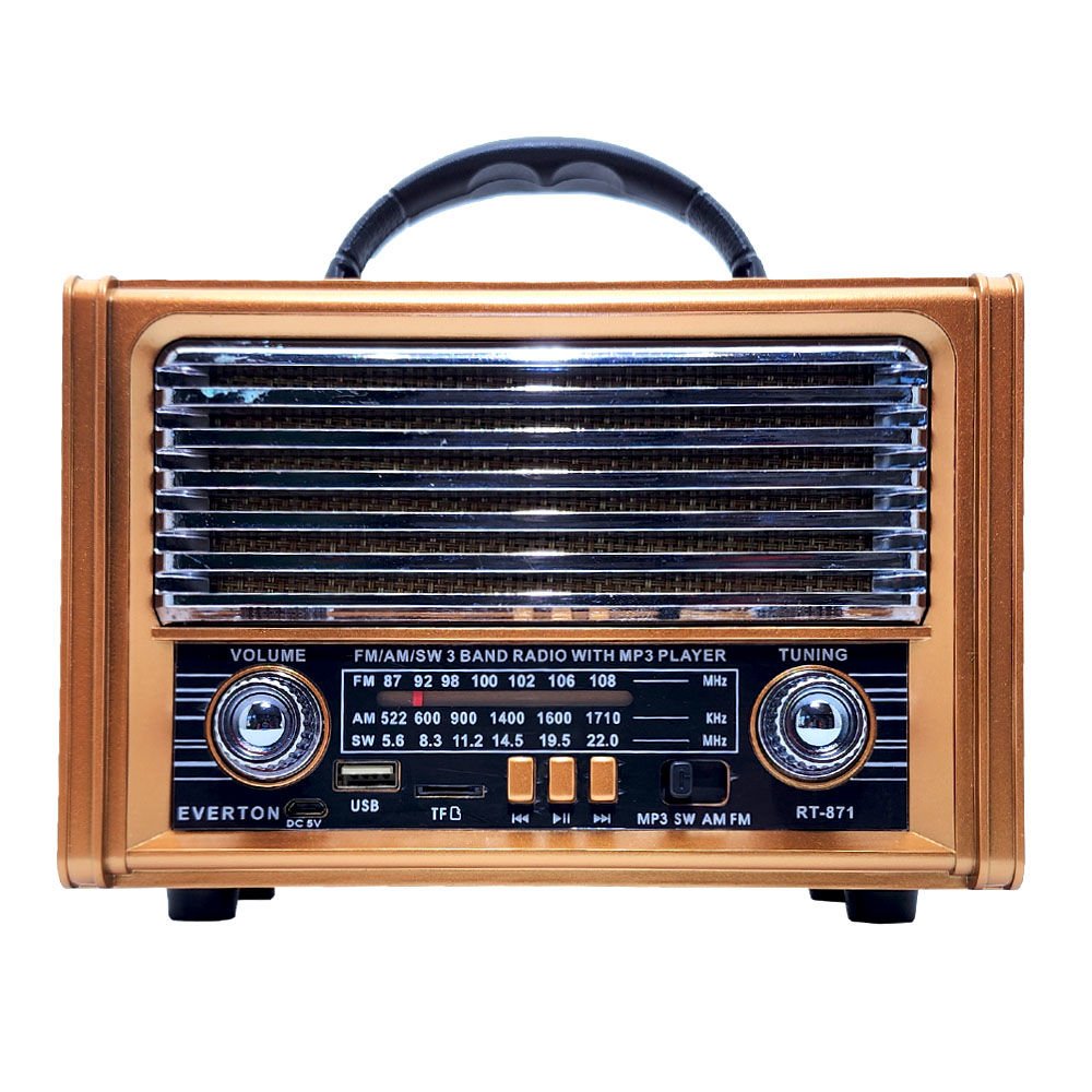 EVERTON RT-871BT BLUETOOTH FM/USB/TF CARD/ ŞARJLI NOSTALJİK RADYO