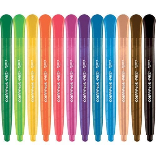 Maped 860612 12 li Color'peps Çevirmeli Mum Boya