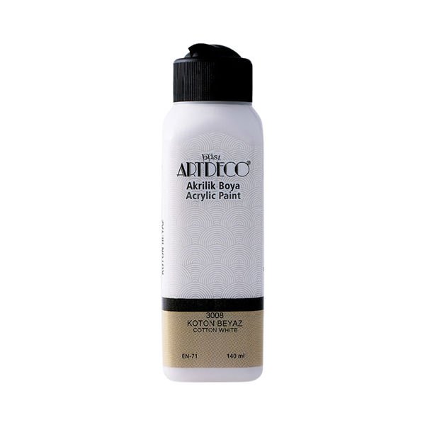 Artdeco 3008 140 ml Koton Beyaz Akrilik Boya